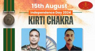 Kirti Chakra for colonel killed in J-K op, 3 others