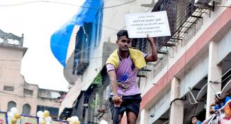 Blind Govindas Celebrate Dahi Handi