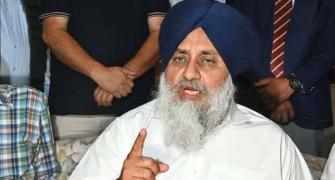 Sukhbir Badal ordered to clean shoes at Golden Temple