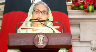 'Power hungry' Yunus...: Sheikh Hasina in 1st address