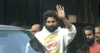 Allu Arjun Walks Out After Night in Prison