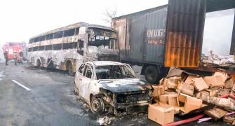 8 dead as LPG tanker crash triggers inferno in Jaipur