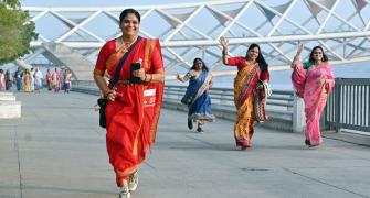 Who Says You Can't Run In A Saree?