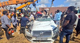 'World's safest' car crushed by truck, driver blames...