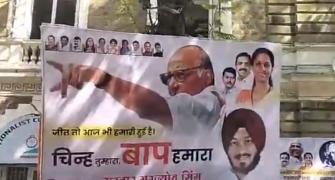Symbol is yours, 'Baap' is ours: Sharad Pawar camp