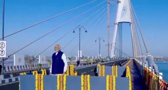 PM inaugurates India's longest cable-stayed bridge