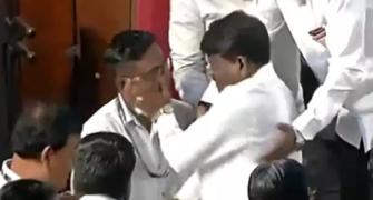 Maha BJP MLA slaps on duty cop, booked