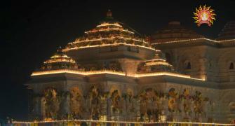 Ram temple decked up with 'rich' flowers, diyas