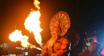 Actor playing Hanuman dies on stage as viewers clap