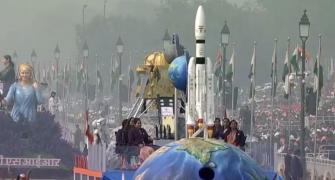 Chandrayaan-3 women scientists march at R-Day parade