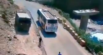 Amarnath pilgrims jump off moving bus after brakes fail
