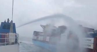 3 ICG ships deployed to douse cargo ship fire off Goa