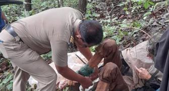 Woman found chained in Maha forest with US passport