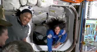 SEE; Sunita Williams Dances In Space!