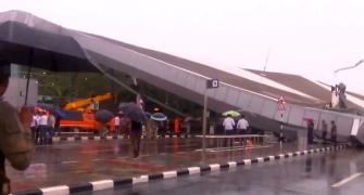 1 killed, 5 hurt after roof collapses at Delhi airport