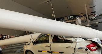 Cabbie dead, 6 injured as Delhi airport roof collapses