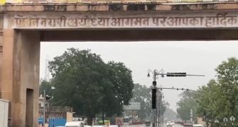 6 suspended over road cave-ins, flooding in Ayodhya
