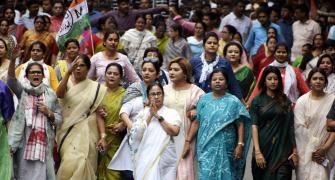 A day after PM, Mamata meets women from Sandeshkhali