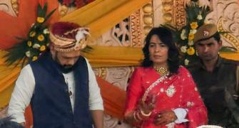 Gangster Sandeep weds 'Madam Minz', returns to jail