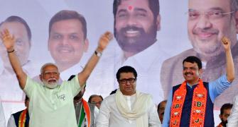 Raj Thackeray Steals Show At Modi Rally