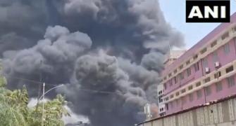 Major fire after cylinder blast in Dombivli off Mumbai