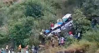 20 killed as bus falls into gorge near U'khand  