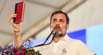 Modi has never...: Rahul on 'blank Constitution copy'