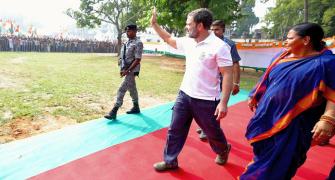 Rahul Gandhi's bag checked by EC officials in Maha 