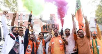 SEE: BJP workers celebrate Maha win!