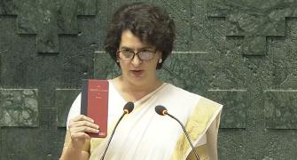 Priyanka takes oath as LS MP; 3rd Gandhi In Parliament