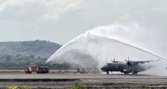 SEE: IAF tests inaugural flight at Navi Mumbai airport