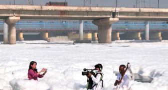 Is That Ice On The Yamuna?