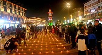 Historic! Diyas Light Up Srinagar