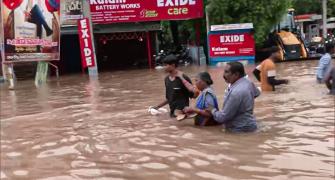 Scramble for food, milk in flood-hit Vijayawada