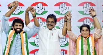 Vinesh, Bajrang join Congress; say won't back off