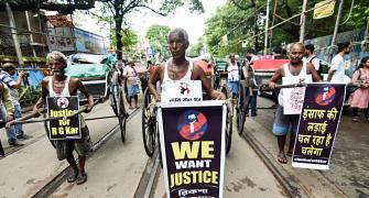 Docs to rickshaw pullers, Kolkata rocked by protests