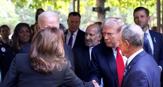 Kamala Shakes Hands With Trump At 9/11...