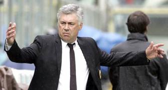 Ancelotti combines shy persona with wry smile