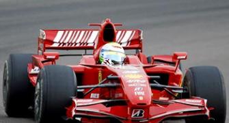 Massa back on track in F1 car