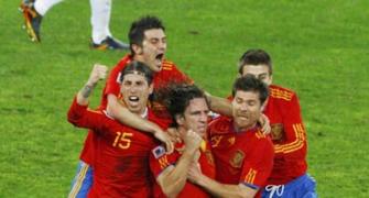 Images: Puyol heads Spain into maiden final
