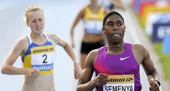 World champion Semenya wins comeback race
