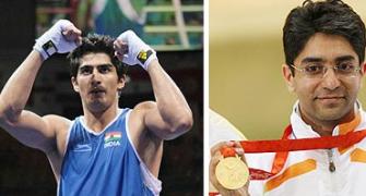 Bindra, Saina, Vijender CWG 2010 ambassadors