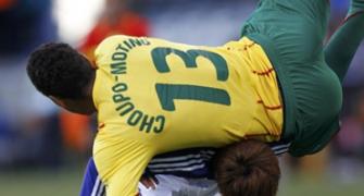 Football images: Japan vs Cameroon