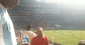 Anil Desai's day out in Soccer City, Johannesburg