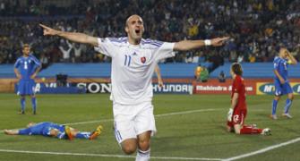 World champions Italy knocked out by Slovakia