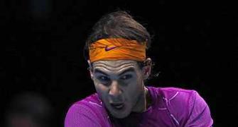 Nadal powers on as unlucky Djokovic loses focus