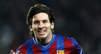 Messi celebrates Ballon d'Or with Cup hat-trick