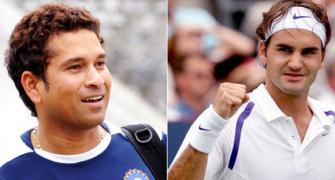 While Sachin keeps fans waiting, Federer achieves century