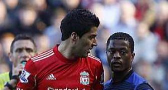 Man U's Evra claims of racist abuse by Suarez