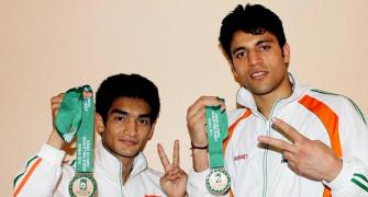 Boxers Shiva, Sumit eye Olympic glory after gold